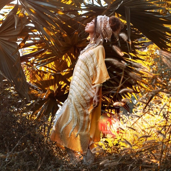 Oceano kaftan tunic maxi dress plus size - Picture 4 of 8